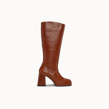 CRYSTAL HIGH BOOT COGNAC